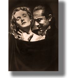 photo from the movie "dracula" with bela lugosi. classic horror movie poster. a beautiful gift for goth. 658.