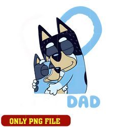 Bluey Best Dad Ever Png