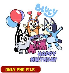 Bluey Birthday png, Bluey png