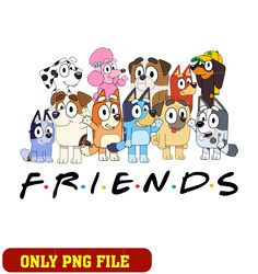 Bluey Friends Dog png, Bluey Bingo Friends png