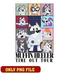 Bluey muffin time out tour cartoon png, cartoon png