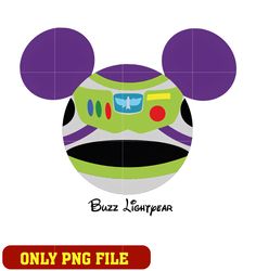 Buzz lightpear mouse head toy story png