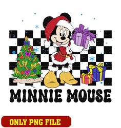 Christmas Minnie Mouse png