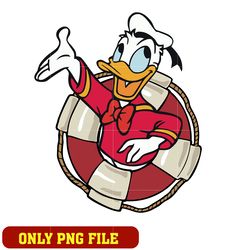 Daisy donald with a lifebuoy png