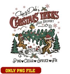 Disney Chip & Dale's Christmas Trees png