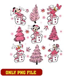 Disney Friends Christmas Pink Tree png