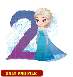 Disney Frozen Elsa Happy 2nd Birthday png