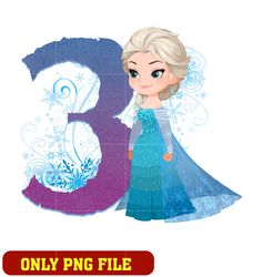 Disney Frozen Elsa Happy 3rd Birthday png