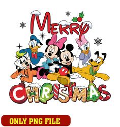 Disney Mouse And Friends Merry christmas png
