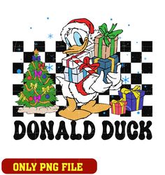 Donald Duck Christmas Buffalo png