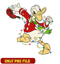 Donald Duck Christmas Embroidery png