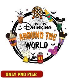 Drinking Around The World Halloween png