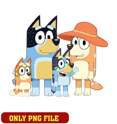 family cartoon Bingo Bluey png