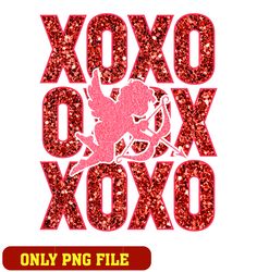 Glitter Xoxo Valentine Day Cupid png