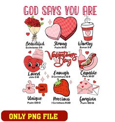 God Says you are Valentines png