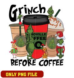 Green Grinch Coffee Mug png