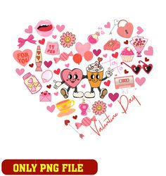 Happy Valentine Heart Doodle png
