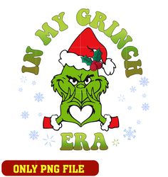In my grinch era png, grinch logo png