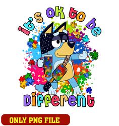It's ok to be different svg, bluey bingo logo png
