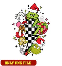 Lightning Bolt Christmas The Grinch And Friend png