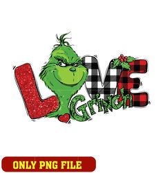 Love grinch png, Christmas png