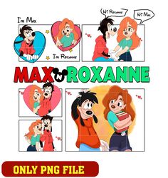 Max and Roxanne Valentine Day Couple png