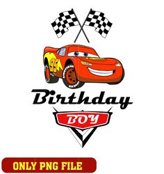 Mcqueen disney car of the birthday png
