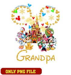 Mickey And Friends christmas Grandpa png
