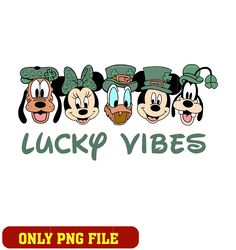 Mickey And Friends Lucky Vibes png