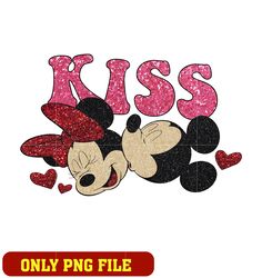 Mickey and minnie mouse kiss png