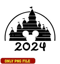 Mickey castle disney 2024 png