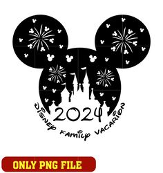 Mickey castle disney family vacation 2024 png