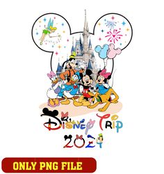 Mickey castle disney trip 2024 png, mickey png