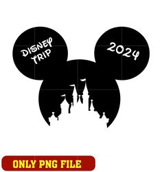 Mickey castle disney trip 2024 png
