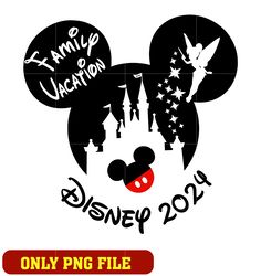 Mickey disney 2024 family vacation png