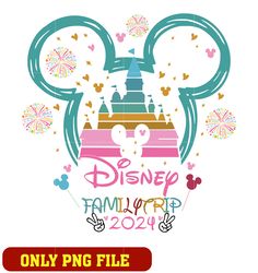 Mickey disney familytrip 2024 png