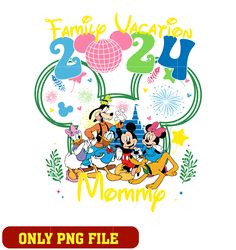 Mickey family vacation 2024 mommy png