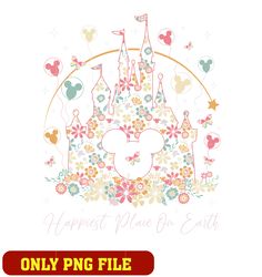Mickey Floral Kingdom Happiest Place On Earth png