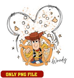 Mickey head and Woody toy story png
