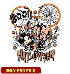Mickey mouse and friends halloween logo png