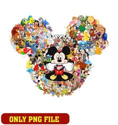 Mickey mouse and friends head png