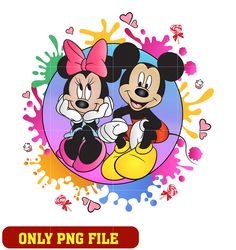 Mickey mouse and minnie mouse png