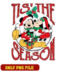 Mickey mouse and minnie Tis The Season png