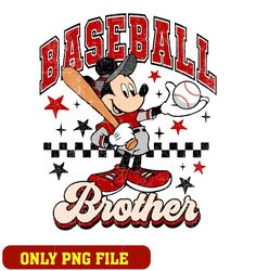 Mickey mouse baseball brother png