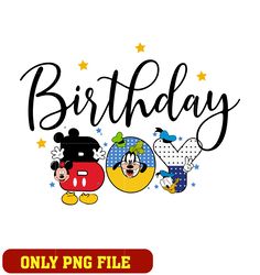 Mickey mouse disney birthday boy png