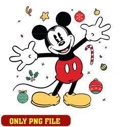 Mickey mouse merry christmass logo png