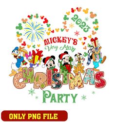 Mickey's Very Merry Christmas Party 2023 logo png