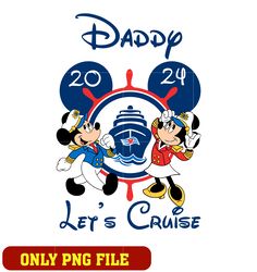 Minnie couple daddy let's cruise 2024 png