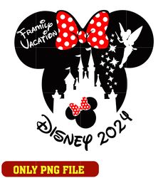 Minnie disney 2024 family vacation png