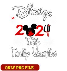 Minnie disney 2024 trip family vacation png